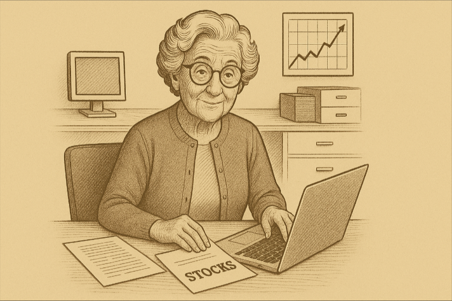 Ilustracao da estrategia buy and hold de comprar e manter acoes