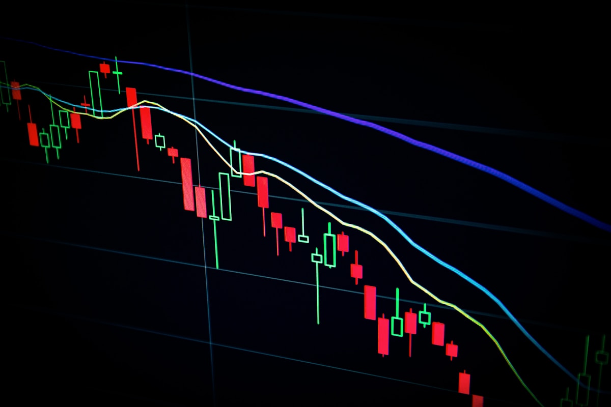 Stock market trading screen