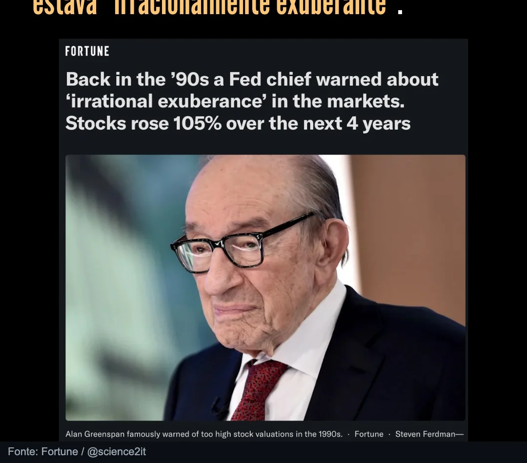 Alan Greenspan e o artigo Fortune sobre exuberância irracional